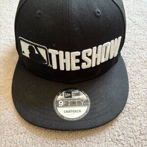 The Show New Era 9Fifty Baseball Cap Snapback Black White NWT